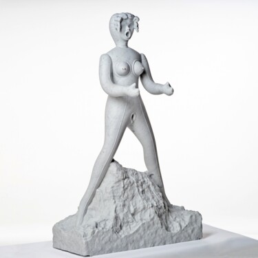 Sculpture intitulée "THE PINK LADY" par Denis Defrancesco, Œuvre d'art originale, Pierre