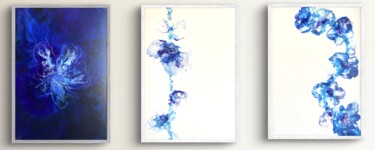 Pittura intitolato "Three Wild Orchids" da Alena A, Opera d'arte originale, Acrilico