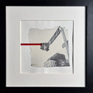 Urban Signals: one-of-a-kind b&w polaroid mixed media art Κολάζ με τίτλο "Urban Signals: one-…" από Vladimir Borele, Αυθεντικά έργα τέχνης, Φωτογραφική ταινία