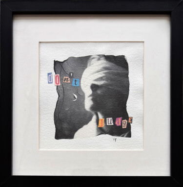 Don’t Judge: The Blindfold of Justice, one-of-a-kind art Fotografia intitolato "Don’t Judge: The Bl…" da Vladimir Borele, Opera d'arte originale, Collages
