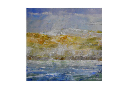 Peinture intitulée "village Grec" par Philippe Burban, Œuvre d'art originale, Huile