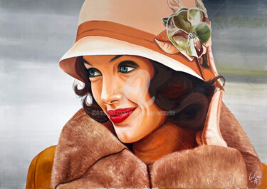 Peinture intitulée "L'échange" par Jean-Jacques Venturini, Œuvre d'art originale, Huile Monté sur Châssis en bois