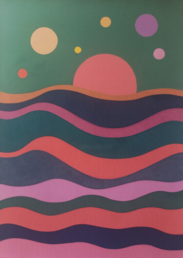 Colorful Landscape 05 11 24 绘画 标题为“Colorful Landscape…” 由Veronika Demenko, 原创艺术品, 丙烯