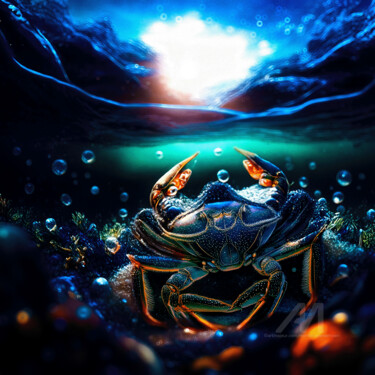 数字艺术 标题为“MERCURY CRAB” 由Morten Klementsen, 原创艺术品, AI生成的图像