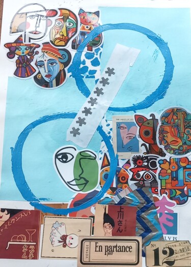Collages titled "Apolonia" by Ronnie Kolner, Original Artwork, Collages