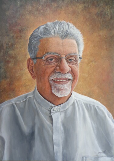 Peinture intitulée "Dom Ximenes" par Hezrom Cavalcante, Œuvre d'art originale, Acrylique Monté sur Châssis en bois