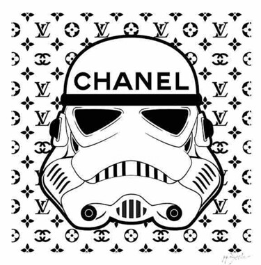 绘画 标题为“Star Wars Chanel” 由Dr8love, 原创艺术品, 丙烯 安装在木质担架架上