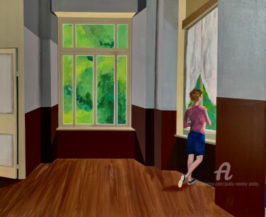 Peinture intitulée "un moment de calme" par Paddy Manlay (Paddy), Œuvre d'art originale, Acrylique Monté sur Châssis en bois