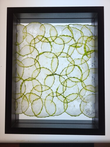 Collages intitulée "Papier concombre N°3" par Arthur Baudouin, Œuvre d'art originale, Collages