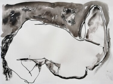 Disegno intitolato "On the Beach XXVII" da Jelena Djokic, Opera d'arte originale, Inchiostro