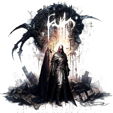 数字艺术 标题为“Gates to a fallen w…” 由Qlsf, 原创艺术品, 2D数字工作