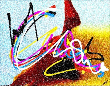 数字艺术 标题为“VARIATION "555"” 由Christa Kloß, 原创艺术品, 2D数字工作