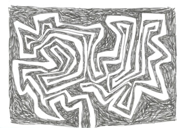 「Dessein 2008-60」というタイトルの描画 Rémy Verneuilによって, オリジナルのアートワーク, 鉛筆