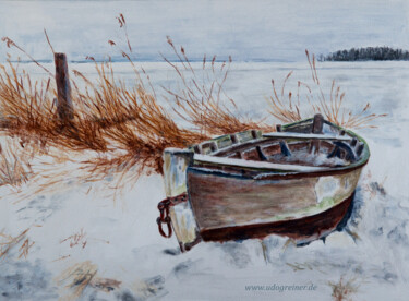 제목이 "Winter III/21"인 미술작품 Udo Greiner로, 원작, 아크릴