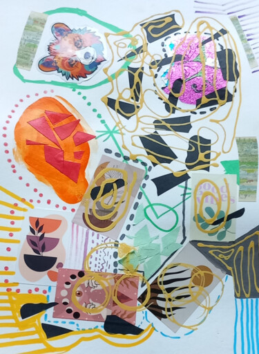 Collages intitolato "Eire" da Ronnie Kolner, Opera d'arte originale, Collages