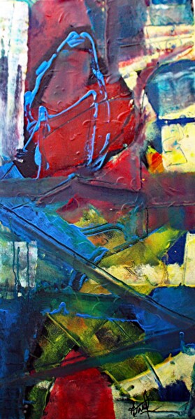Peinture intitulée "ABSTRACTION 4" par Jacques Donneaud, Œuvre d'art originale, Acrylique Monté sur Châssis en bois
