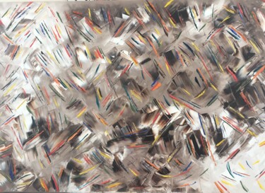 MARQUAGES Peinture intitulée "MARQUAGES" par Veronique Penchaud, Œuvre d'art originale, Huile Monté sur Châssis en bois