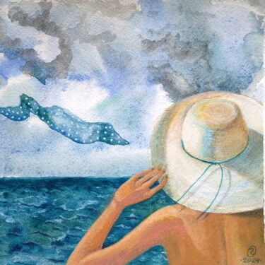 绘画 标题为“The wind from the s…” 由Olga Griunberg, 原创艺术品, 水彩