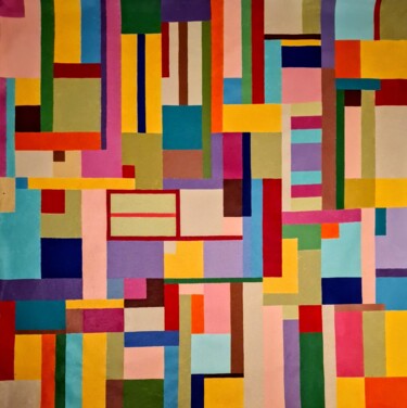 Painting titled "Abstract3" by Clotilde Durand, Original Artwork, Acrylic