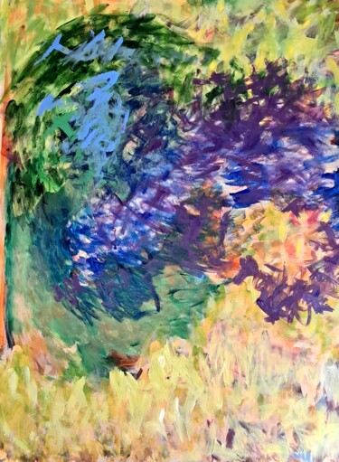 "Meteore" başlıklı Tablo Mireille Naxara tarafından, Orijinal sanat, Akrilik Ahşap Sedye çerçevesi üzerine monte edilmiş
