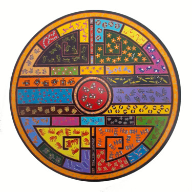 Painting titled "Dans l'idiome des b…" by Patrick Chaneac, Original Artwork, Acrylic