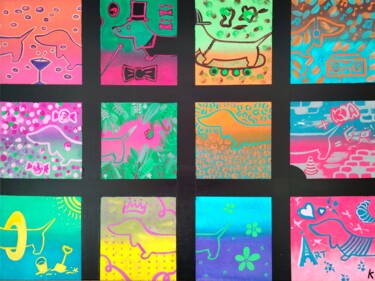 Fenêtre sur Cour 🪟 绘画 标题为“Fenêtre sur Cour 🪟” 由Koa, 原创艺术品, 丙烯