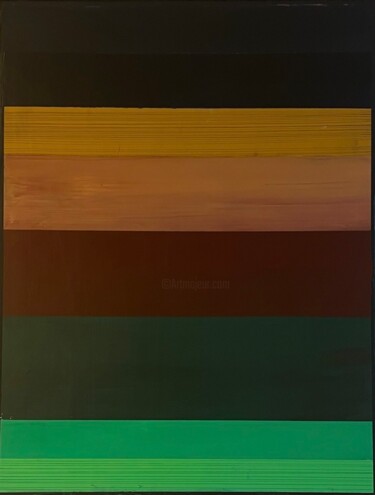 Painting titled "Scape#9 SoSe" by Joaquín Graña Jiménez, Original Artwork, Acrylic Mounted on Wood Stretcher frame