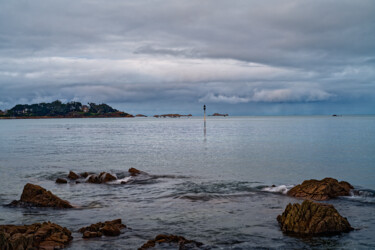 Carantec, l'île Callot depuis la grève blanche. "Carantec, l'île Cal…" başlıklı Fotoğraf Thierry Martin tarafından, Orijinal sanat, Dijital Fotoğrafçılık