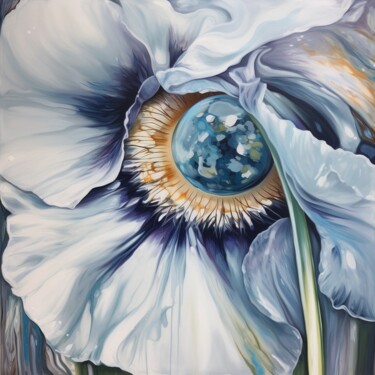 Painting titled "FOR YOUR EYES I" by Olivier De Tullasky, Original Artwork, Acrylic Mounted on Wood Stretcher frame