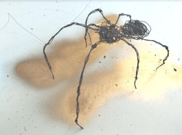 Sculpture intitulée "Spider" par Clear Shadows, Œuvre d'art originale, Fil de fer