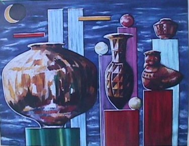 Pintura titulada "BODEGONES Y ESPACIO" por Orlando Torres, Obra de arte original