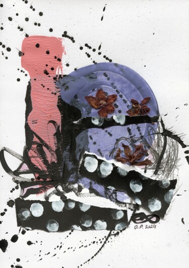 Schilderij getiteld "Lovebirds" door Olesya Pugach, Origineel Kunstwerk, Acryl
