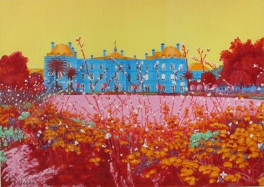 Peinture intitulée "LE LUXEMBOURG EN PO…" par Bertrand Delogne, Œuvre d'art originale, Huile Monté sur Carton