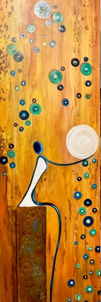 Peinture intitulée "SE REMPLIR DE LUMIE…" par Magali Cara, Œuvre d'art originale, Acrylique Monté sur Châssis en bois