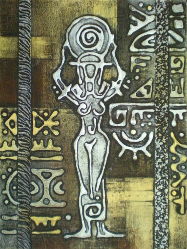 Schilderij getiteld "AFRICA 78" door Daria Iv, Origineel Kunstwerk, Acryl