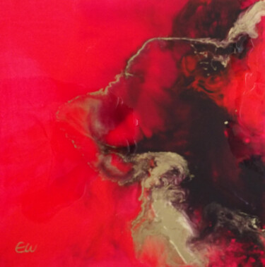 Peinture intitulée "Magie in Gold III" par Elvira Walther, Œuvre d'art originale, Acrylique Monté sur Châssis en bois