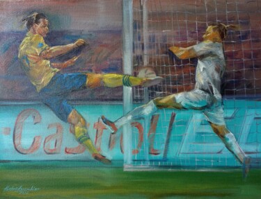 Pintura titulada "Football." por Aleksa Assembler, Obra de arte original, Oleo