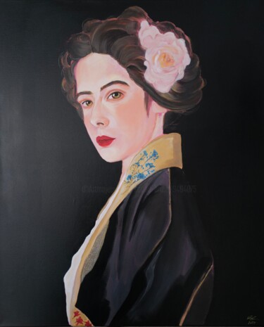 绘画 标题为“Dia de boda” 由Souad Brizin, 原创艺术品, 丙烯 安装在木质担架架上