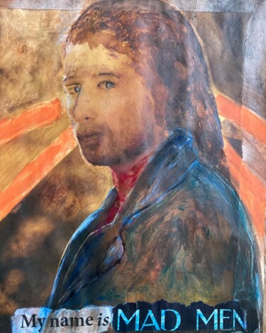 Peinture intitulée "« L’homme au cœur e…" par Ananda Eva, Œuvre d'art originale, Acrylique