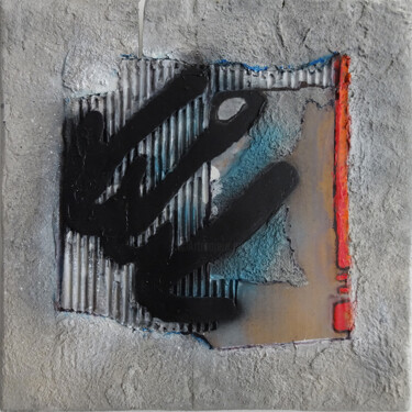 Painting titled "ABS - 53" by Claude Géan, Original Artwork, Acrylic Mounted on Wood Panel