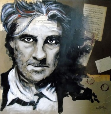 Peinture intitulée "l'homme 1" par Vincent Tessier Xxc, Œuvre d'art originale, Encre