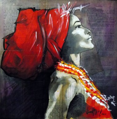 Peinture intitulée "l'afrique 4" par Vincent Tessier Xxc, Œuvre d'art originale, Acrylique