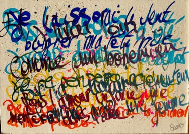 Peinture intitulée "Sensation ( Rimbaud…" par Saolo, Œuvre d'art originale, Acrylique Monté sur Autre panneau rigide