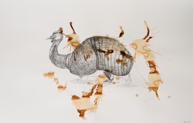 图画 标题为“U6The body in piece…” 由Leni Smoragdova, 原创艺术品, 标记