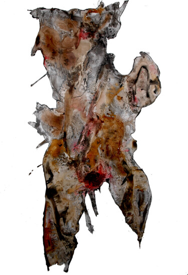 Pittura intitolato "Encre 4" da Catherine Hélie, Opera d'arte originale, Inchiostro