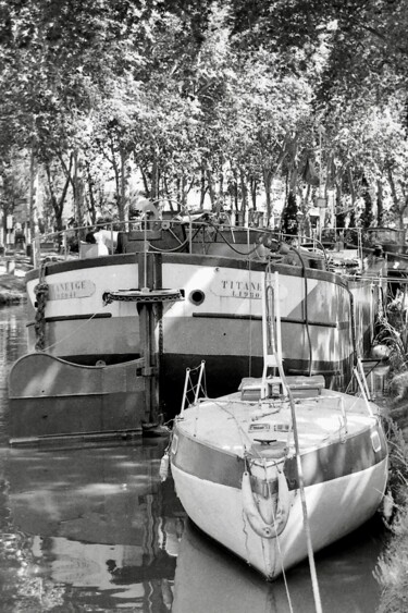 제목이 "Le long du canal du…"인 사진 Stephane Louveau로, 원작, 아날로그 사진