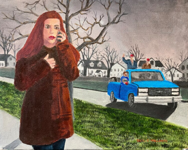 Pintura titulada "Misogyny" por Cecil Williams, Obra de arte original, Oleo