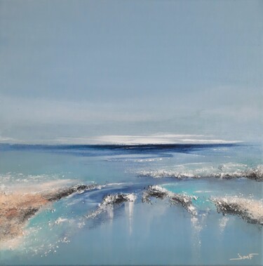 Peinture intitulée "Terre -Mer 4" par Jean Michel Favard, Œuvre d'art originale, Acrylique