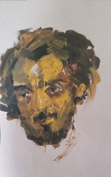 Disegno intitolato "И. Левитан" da Tatyana Zakharova, Opera d'arte originale, Gouache
