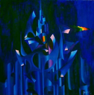 绘画 标题为“Composition n°3” 由Michel Baudet, 原创艺术品, 油